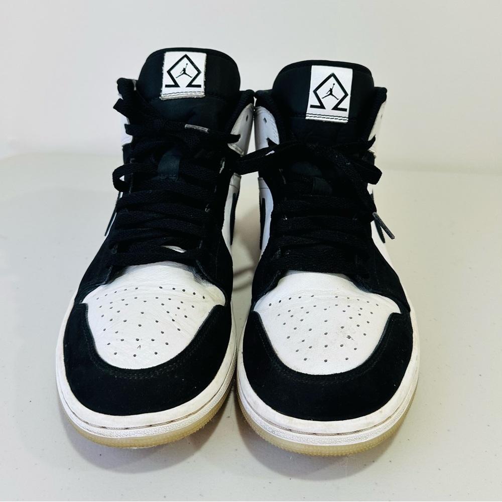 Nike Air Jordan 1 Mid Basketball Shoe Mens DH6933-100 Diamond Shorts Size 11 - Picture 3 of 8